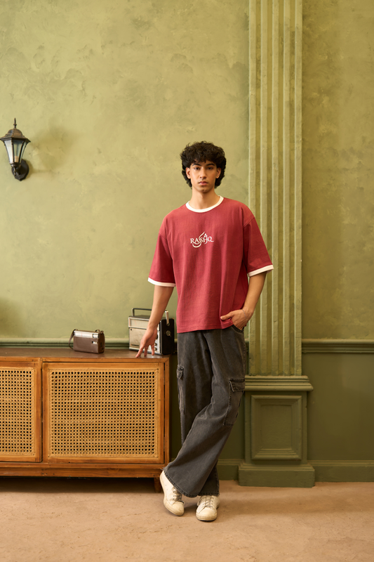 MAROON ACID WASH MADE IN PAK
T-SHIRT