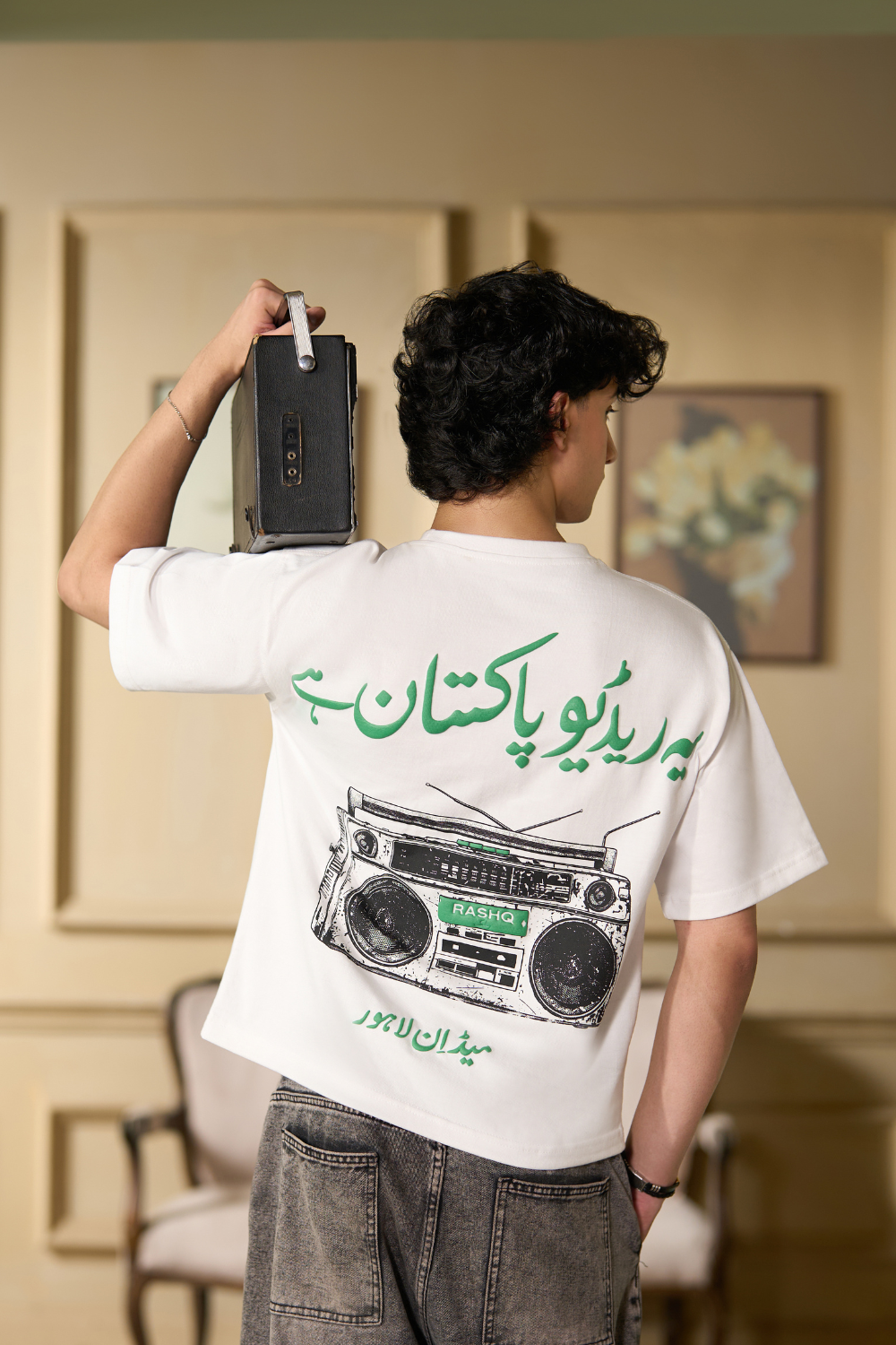 WHITE RADIO PAKISTAN T-SHIRT