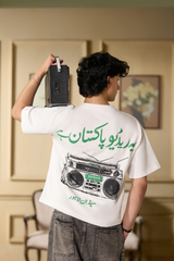 WHITE RADIO PAKISTAN T-SHIRT