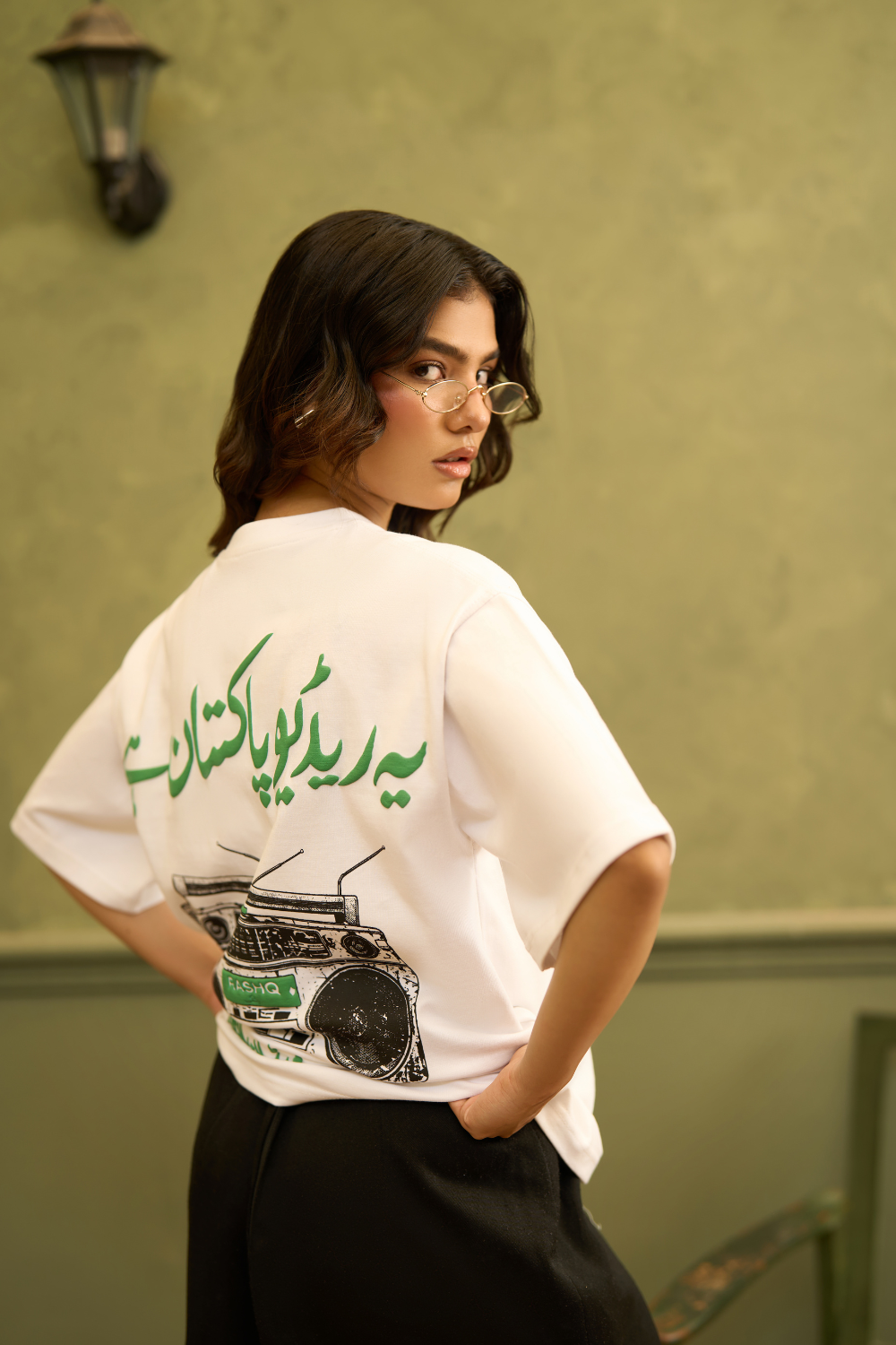 WHITE RADIO PAKISTAN T-SHIRT